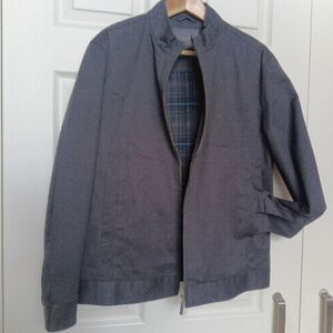 👔Men's Ptp23" Cotton Charcoal Lightweight Zipper Jacket - LikeNew